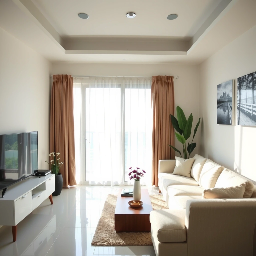Pristine living room interior