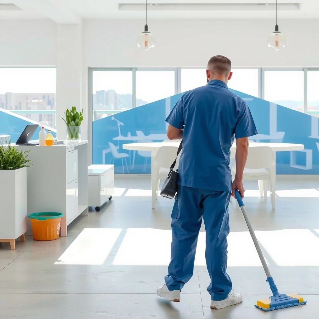 Professional cleaning action